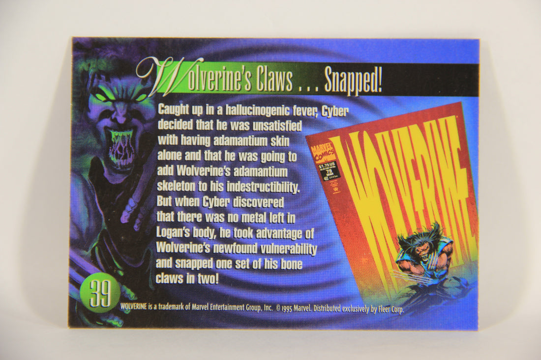 Marvel Annual 1995 Trading Card #39 Broken Claws ENG Fleer L003442