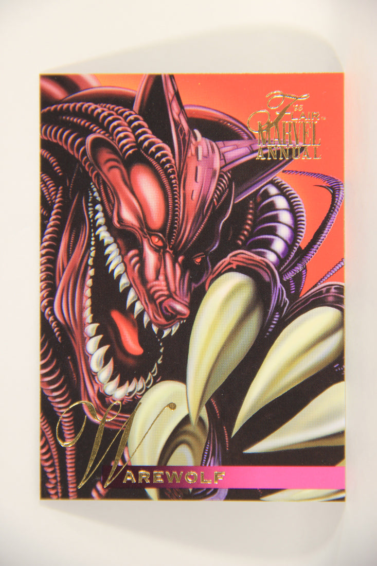 Marvel Annual 1995 Trading Card #99 Warewolf ENG Fleer L003502