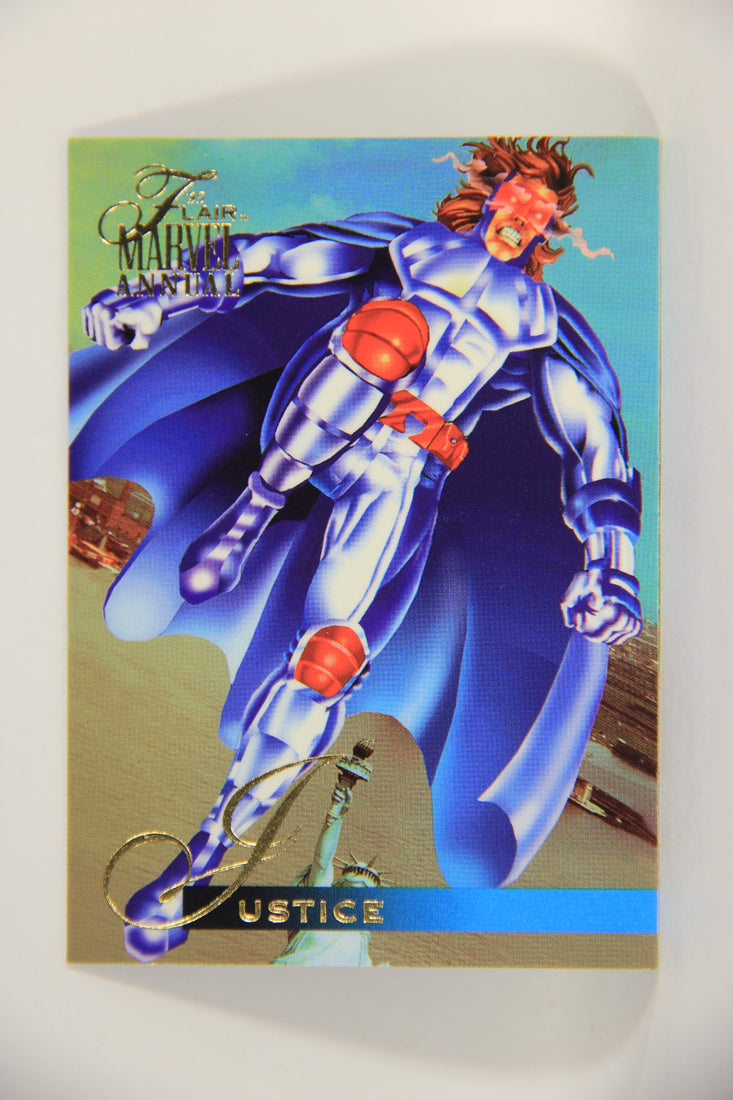 Marvel Annual 1995 Trading Card #145 Justice ENG Fleer L003548