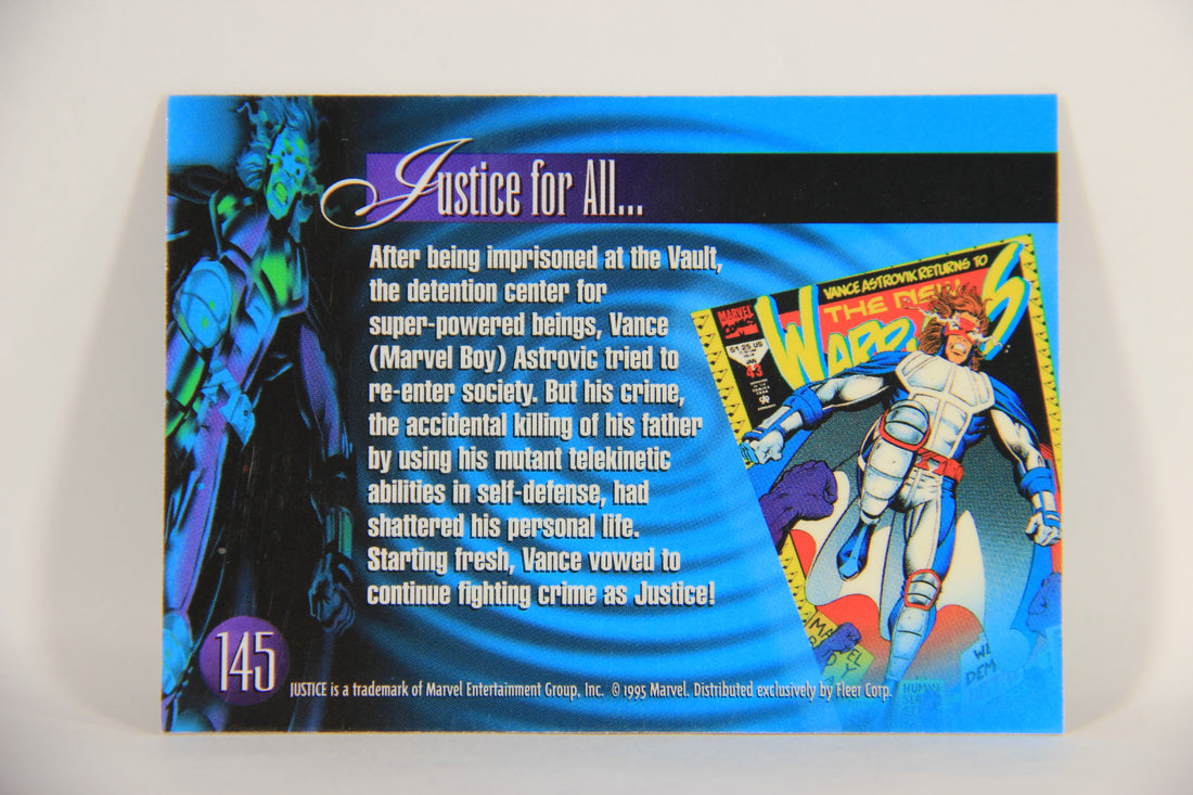 Marvel Annual 1995 Trading Card #145 Justice ENG Fleer L003548