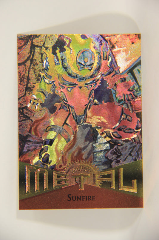 Marvel Metal 1995 Trading Card #8 Sunfire ENG Fleer L003643