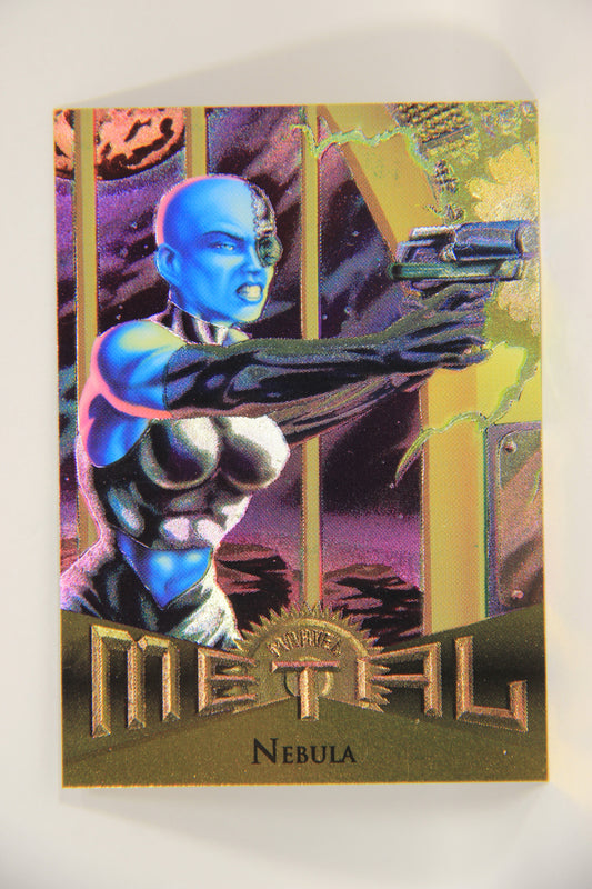 Marvel Metal 1995 Trading Card #17 Nebula ENG Fleer L003652