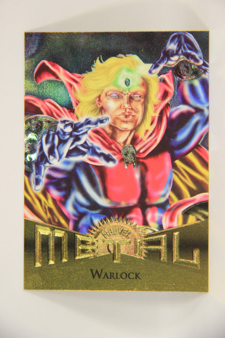 Marvel Metal 1995 Trading Card #21 Warlock ENG Fleer L003656