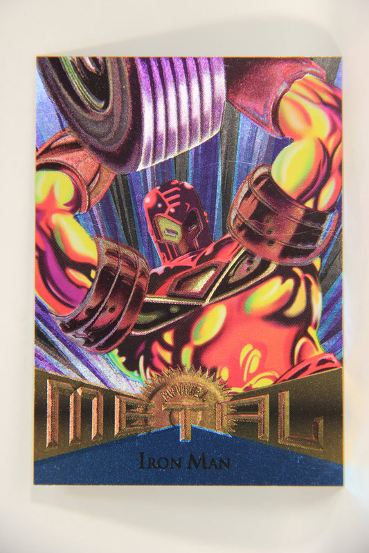 Marvel Metal 1995 Trading Card #23 Iron Man ENG Fleer L003658