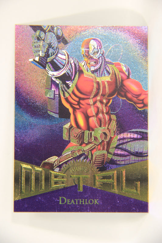 Marvel Metal 1995 Trading Card #29 Deathlok ENG Fleer L003664