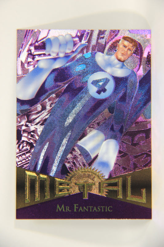 Marvel Metal 1995 Trading Card #36 Mr. Fantastic ENG Fleer L003671