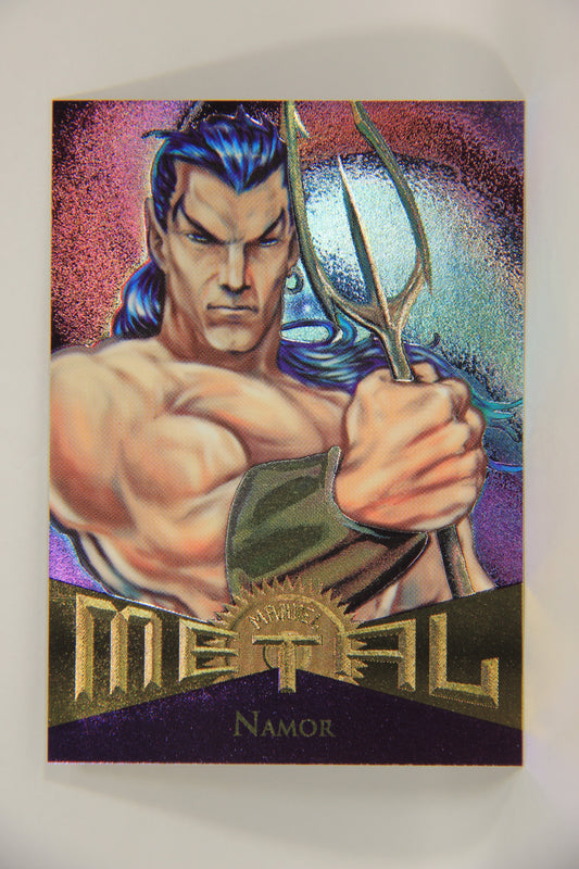 Marvel Metal 1995 Trading Card #37 Namor ENG Fleer L003672