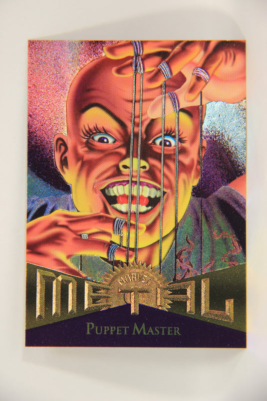 Marvel Metal 1995 Trading Card #38 Puppet Master ENG Fleer L003673