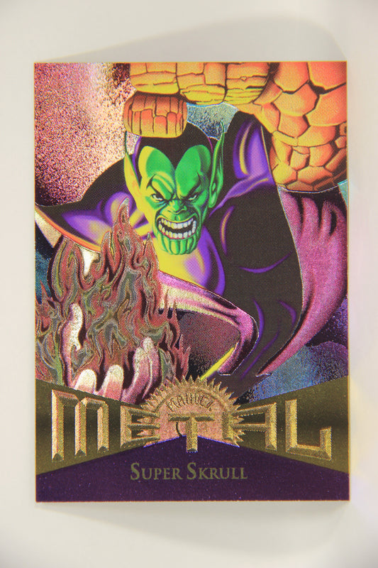 Marvel Metal 1995 Trading Card #41 Super Skrull ENG Fleer L003676