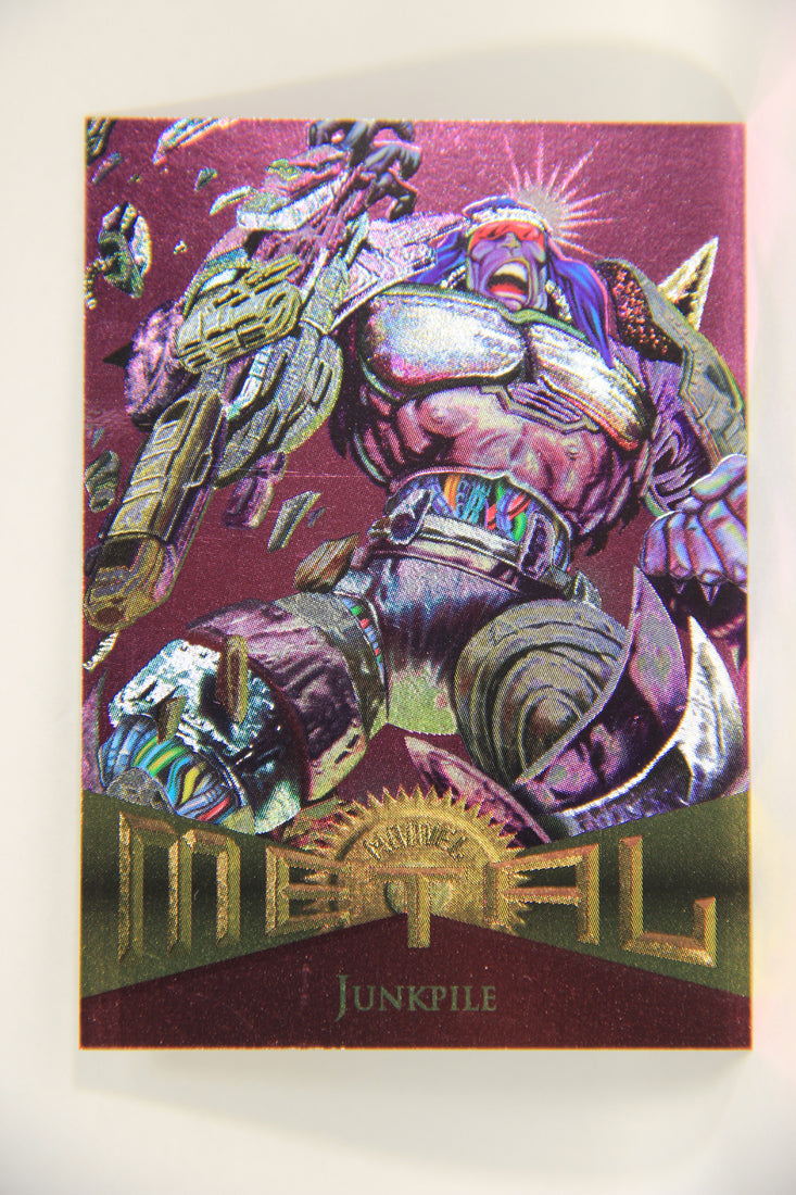 Marvel Metal 1995 Trading Card #48 Junkpile ENG Fleer L003683