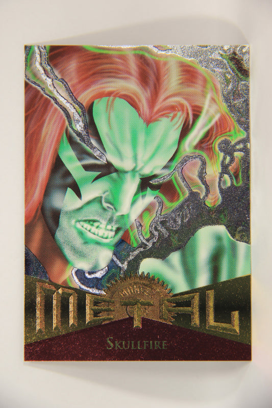 Marvel Metal 1995 Trading Card #52 Skullfire ENG Fleer L003687