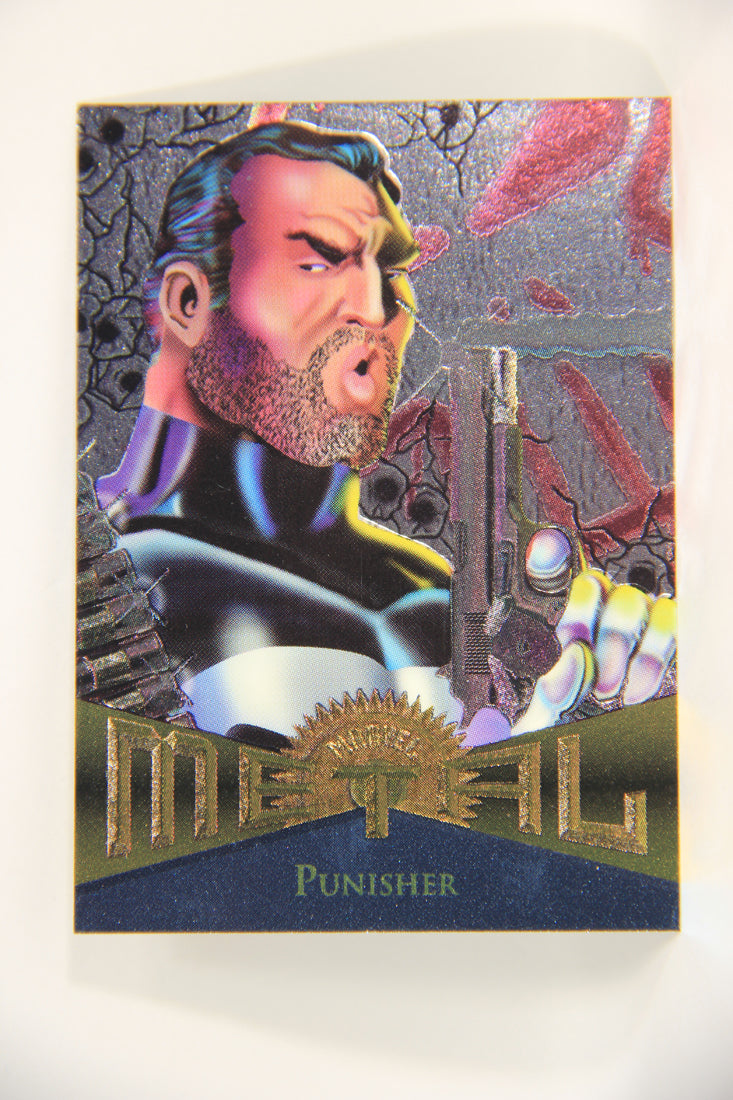 Marvel Metal 1995 Trading Card #69 Punisher ENG Fleer L003704