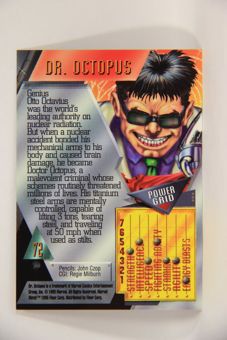 Marvel Metal 1995 Trading Card #72 Dr. Octopus ENG Fleer L003707