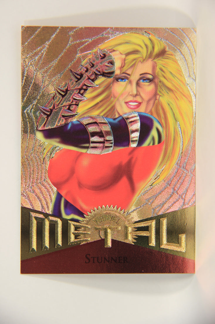 Marvel Metal 1995 Trading Card #79 Stunner ENG Fleer L003714