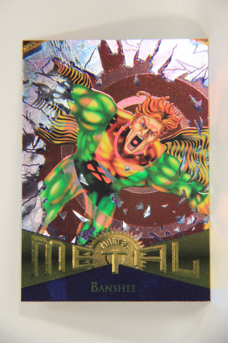 Marvel Metal 1995 Trading Card #84 Banshee ENG Fleer L003719