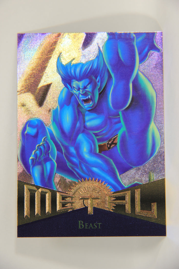 Marvel Metal 1995 Trading Card #85 Beast ENG Fleer L003720