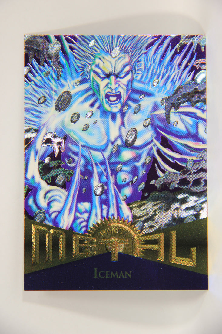 Marvel Metal 1995 Trading Card #96 Iceman ENG Fleer L003731