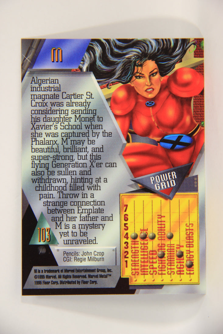 Marvel Metal 1995 Trading Card #103 M ENG Fleer L003738