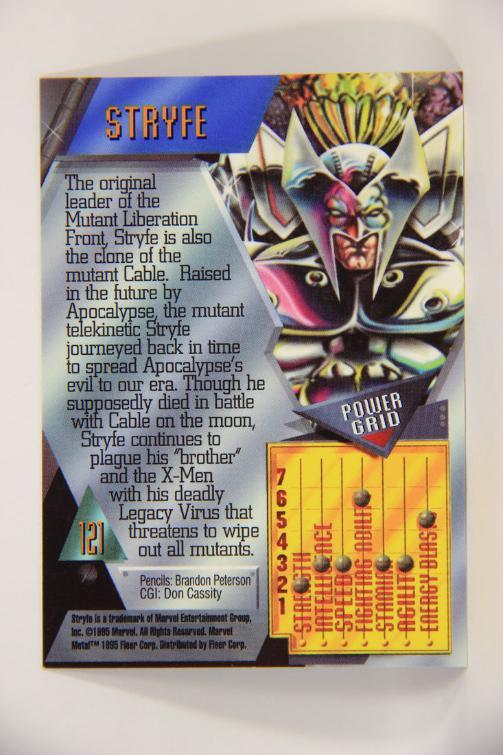Marvel Metal 1995 Trading Card #121 Stryfe ENG Fleer L003756