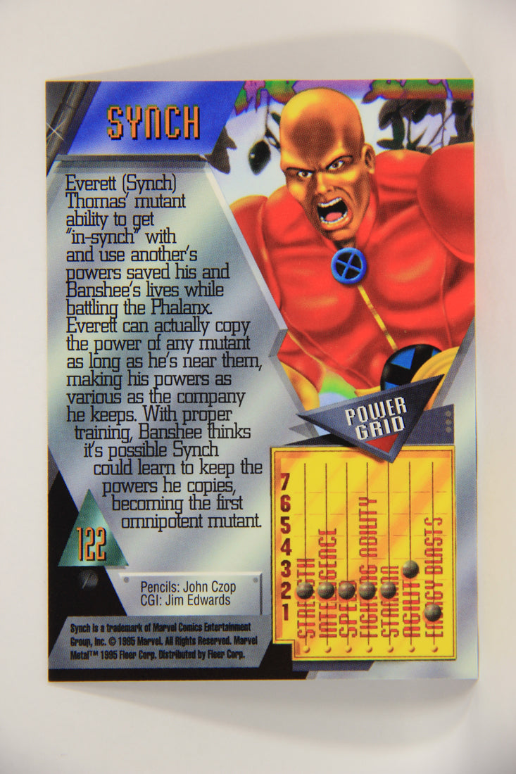 Marvel Metal 1995 Trading Card #122 Synch ENG Fleer L003757