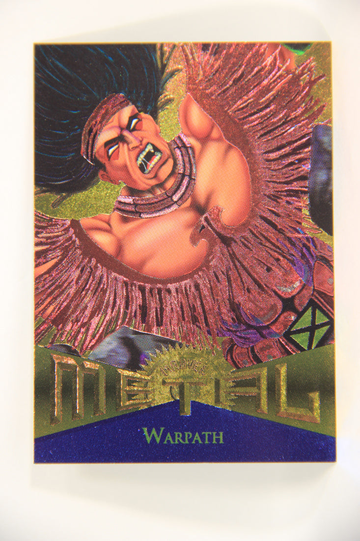 Marvel Metal 1995 Trading Card #123 Warpath ENG Fleer L003758