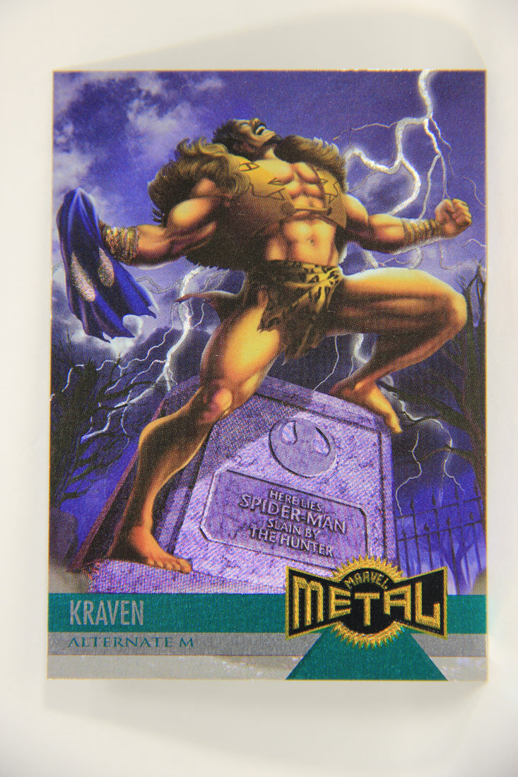 Marvel Metal 1995 Trading Card #131 Kraven Kills Spider-Man ENG Fleer L003766