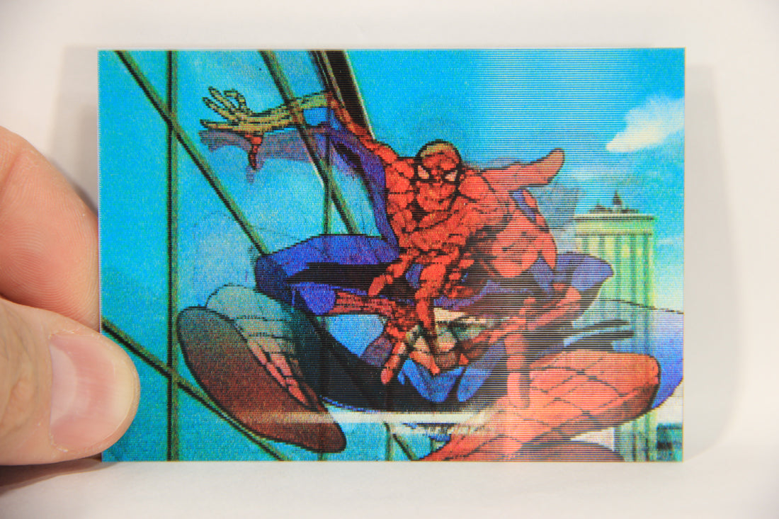 Marvel Motion 1996 Trading Card #14 Spider-Man ENG 3-D Lenticular L003787