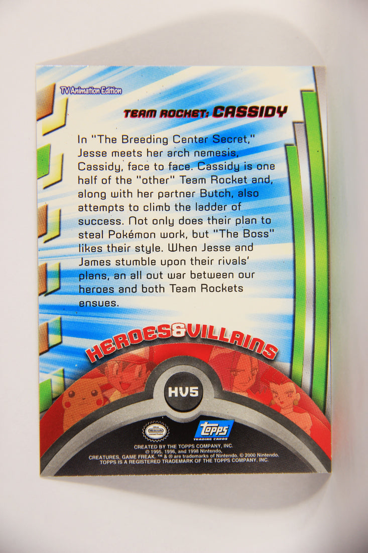 Pokémon Card TV Animation #HV5 Team Rocket Cassidy Foil Chase Blue Logo L004002