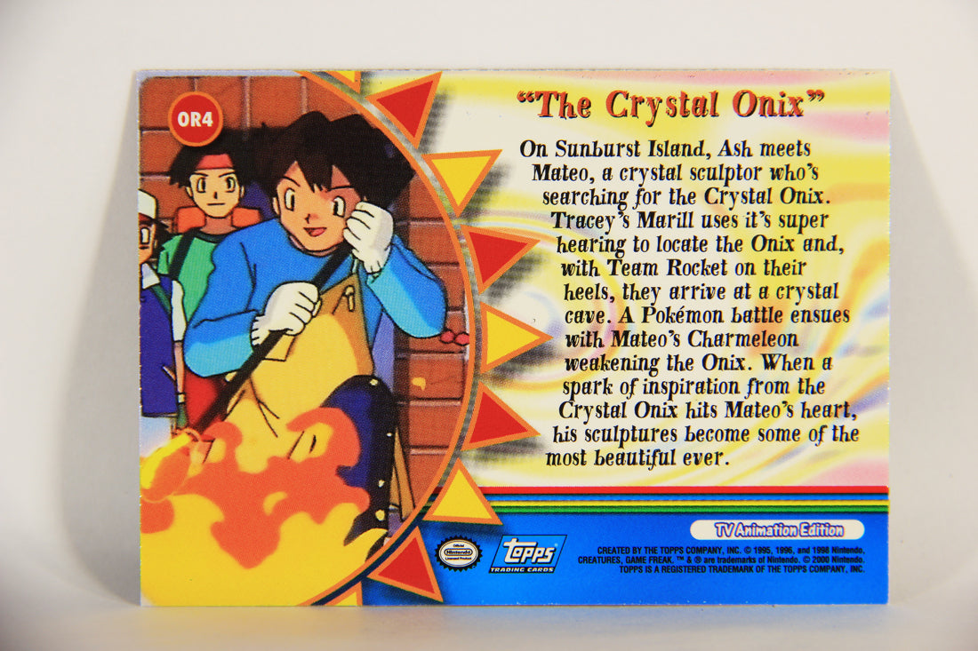 Pokémon Card TV Animation #OR4 The Crystal Onix Foil Chase Blue Logo L004043
