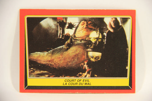 Star Wars ROTJ 1983 Trading Card #13 Court Of Evil FR-ENG Canada L004437