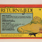 Star Wars ROTJ 1983 Trading Card #14 Jabba The Hutt FR-ENG Canada L004438