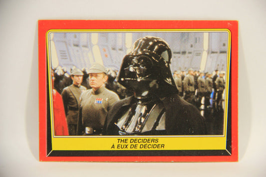 Star Wars ROTJ 1983 Trading Card #56 The Deciders FR-ENG Canada L004465