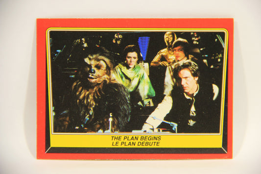 Star Wars ROTJ 1983 Trading Card #67 The Plan Begins FR-ENG Canada L004469