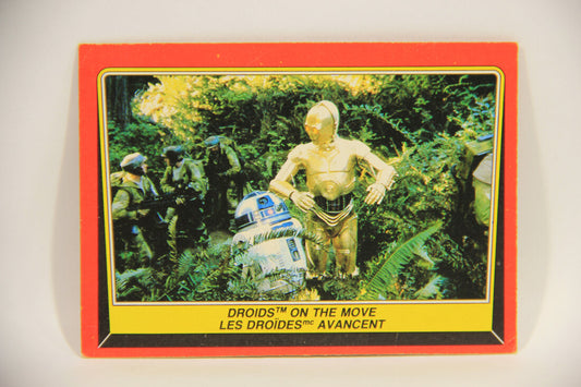 Star Wars ROTJ 1983 Trading Card #69 Droids On The Move FR-ENG Canada L004470