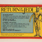 Star Wars ROTJ 1983 Trading Card #79 The Netted Droid FR-ENG Canada L004477