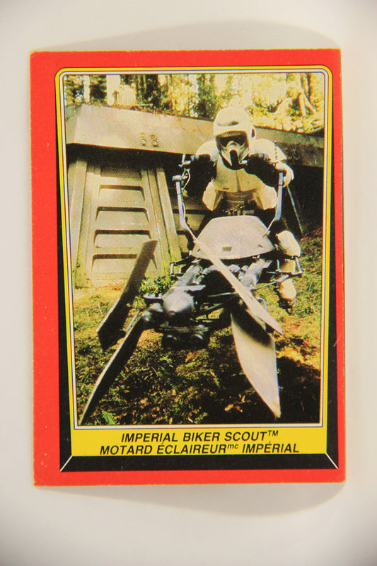 Star Wars ROTJ 1983 Trading Card #96 Imperial Biker Scout FR-ENG Canada L004486