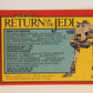 Star Wars ROTJ 1983 Trading Card #108 Break For Freedom FR-ENG Canada L004494