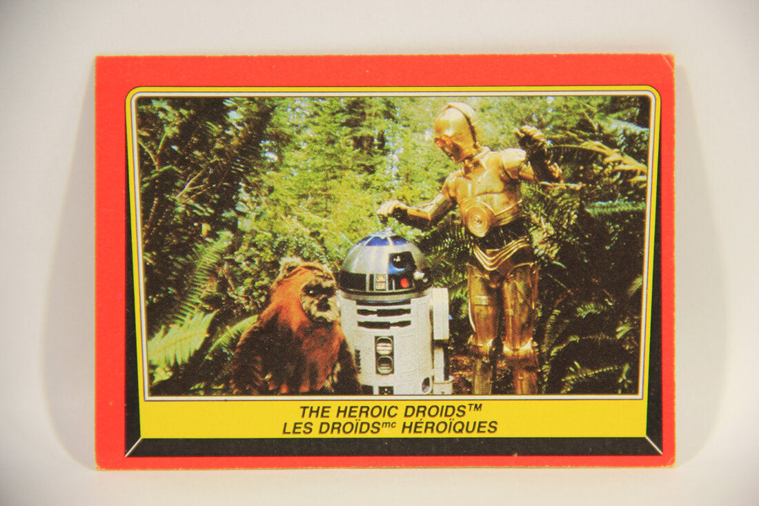 Star Wars ROTJ 1983 Trading Card #129 The Heroic Droids FR-ENG Canada L004504