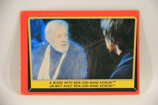 Star Wars ROTJ 1983 Trading Card #59 A Word With Ben Obi-Wan Kenobi FR-ENG Canada L004656