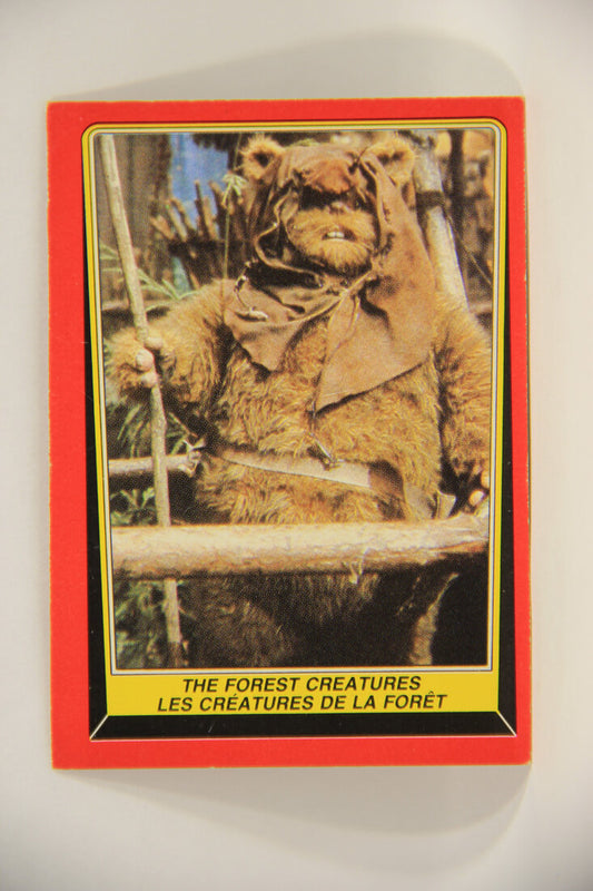 Star Wars ROTJ 1983 Trading Card #89 The Forest Creatures FR-ENG Canada L004658