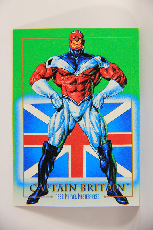 Marvel Masterpieces 1992 Trading Card #15 Captain Britain ENG SkyBox L005111
