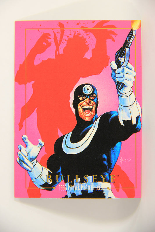 Marvel Masterpieces 1992 Trading Card #19 Bullseye ENG SkyBox L005115