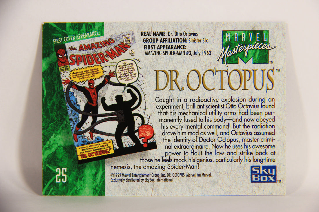 Marvel Masterpieces 1992 Trading Card #25 Dr. Octopus ENG SkyBox L005121