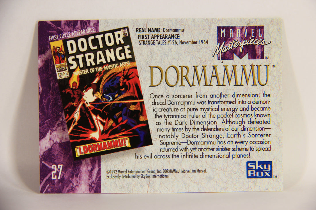 Marvel Masterpieces 1992 Trading Card #27 Dormammu ENG SkyBox L005123