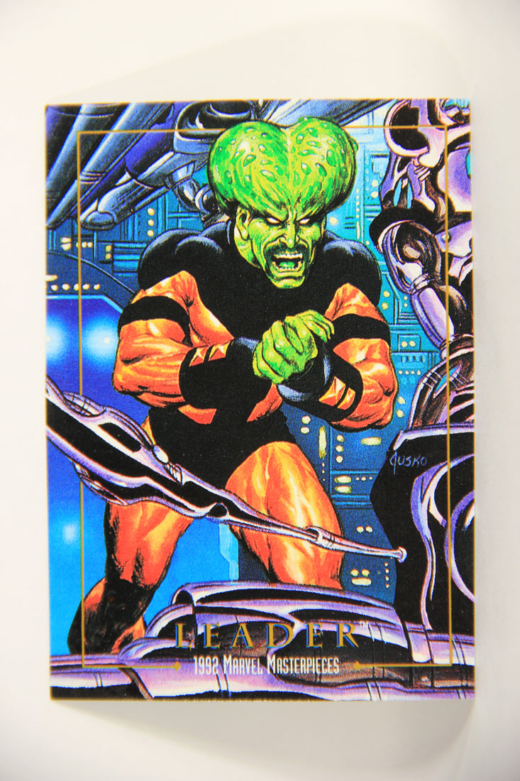 Marvel Masterpieces 1992 Trading Card #42 Leader ENG SkyBox L005137