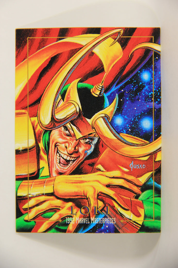 Marvel Masterpieces 1992 Trading Card #50 Loki ENG SkyBox L005145