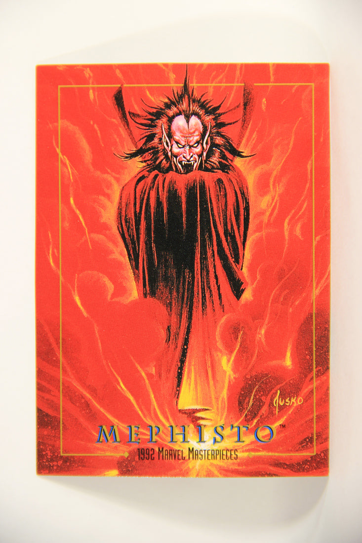 Marvel Masterpieces 1992 Trading Card #54 Mephisto ENG SkyBox L005149