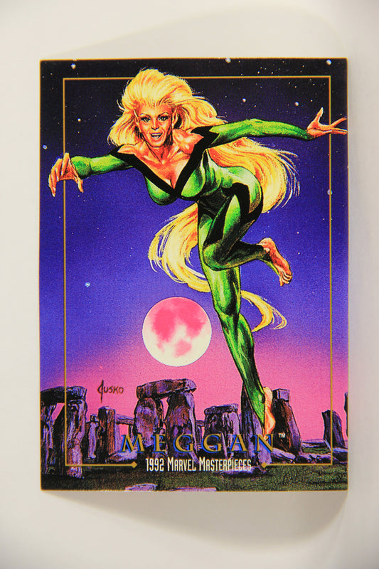 Marvel Masterpieces 1992 Trading Card #55 Meggan ENG SkyBox L005150