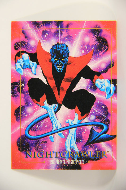 Marvel Masterpieces 1992 Trading Card #62 Nightcrawler ENG L005157