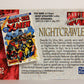 Marvel Masterpieces 1992 Trading Card #62 Nightcrawler ENG L005157
